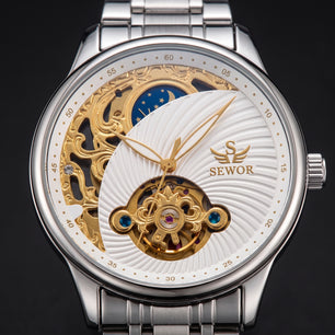 SEWOR Gold Relogio Masculino