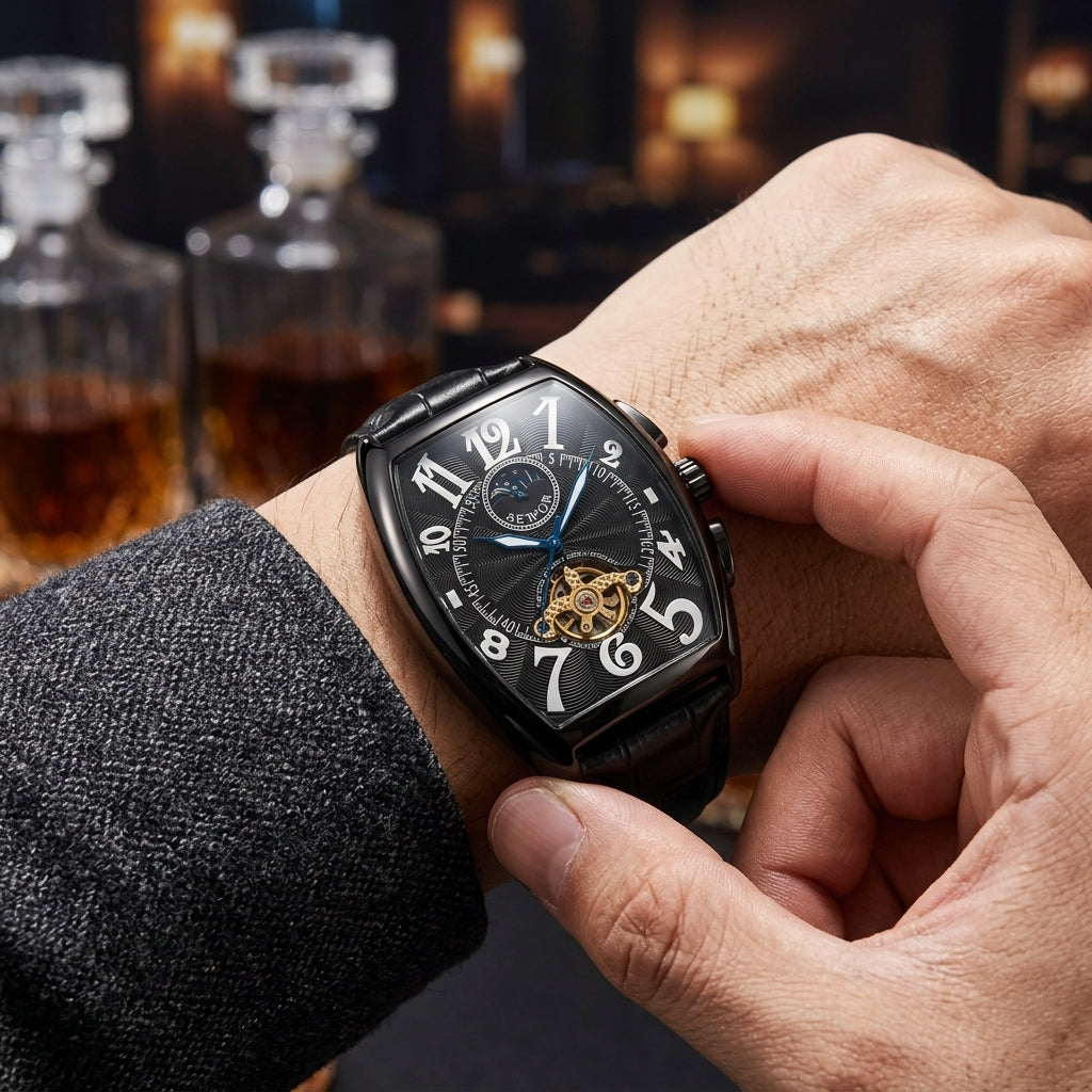 Sewor Watches Moon Phase Tourbillon