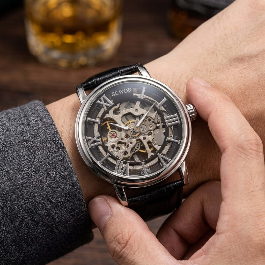 SEWOR Casual Watch Hand Wind Wristwatches