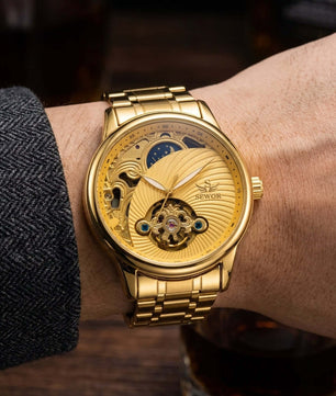 SEWOR Gold Relogio Masculino
