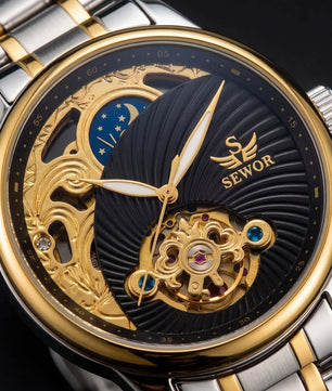 SEWOR Gold Relogio Masculino