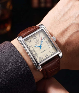 SEWOR Watches Gold Rectangle Automatic Mechanical Watches