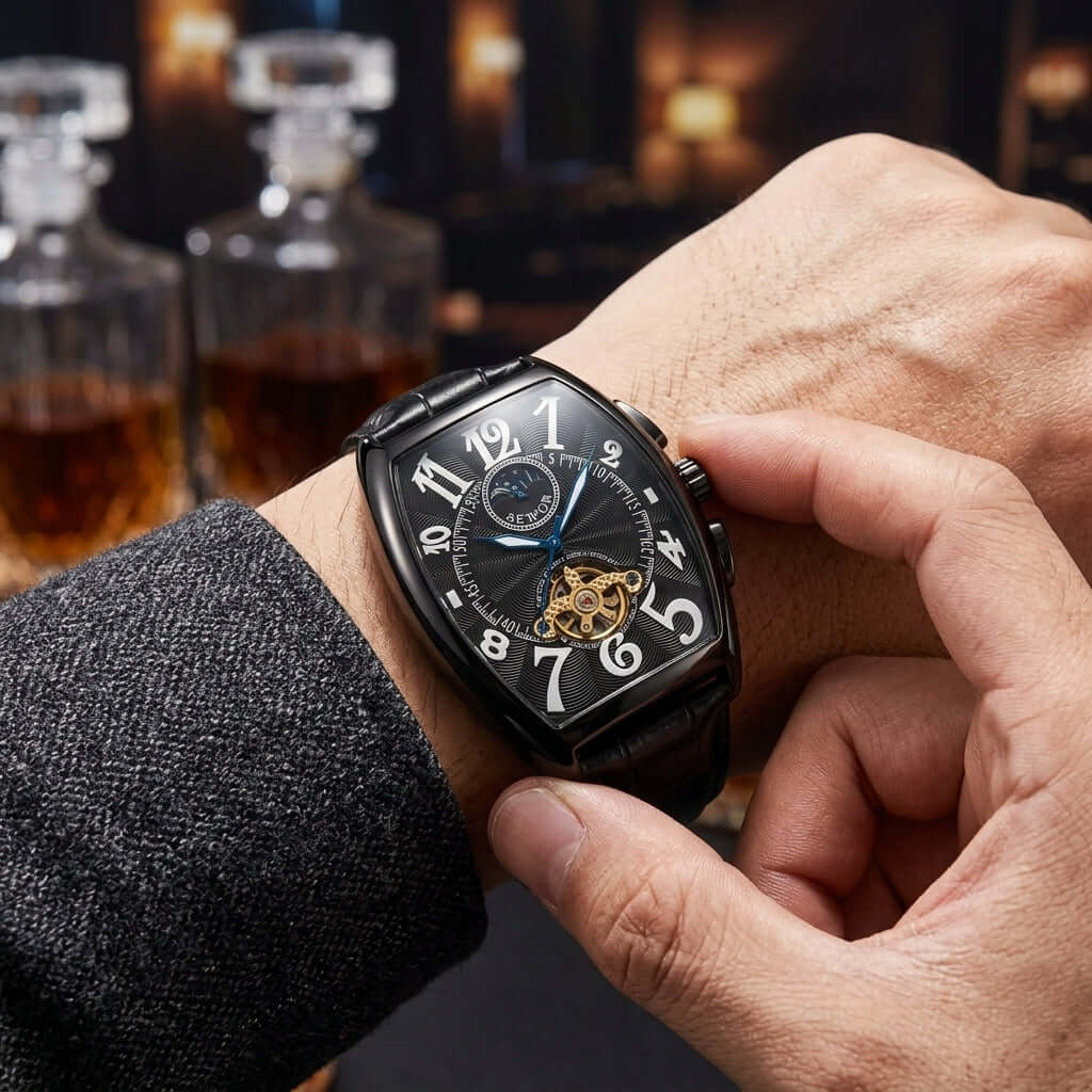 Sewor Watches Moon Phase Tourbillon