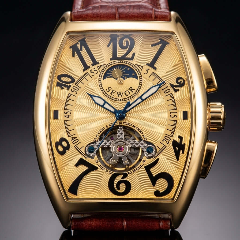 Sewor Watches Moon Phase Tourbillon